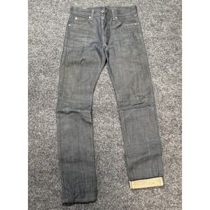 Wallace & Barnes Selvedge Jeans Mens 28x32 Indigo Raw‎ Japanese Denim Workwear